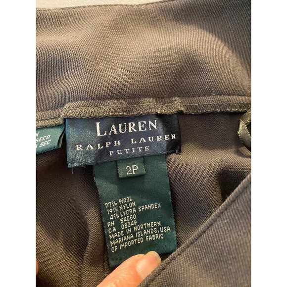 Lauren Ralph Lauren Pull on Pants Wool Blend Womens 2 Petite - Picture 3 of 7